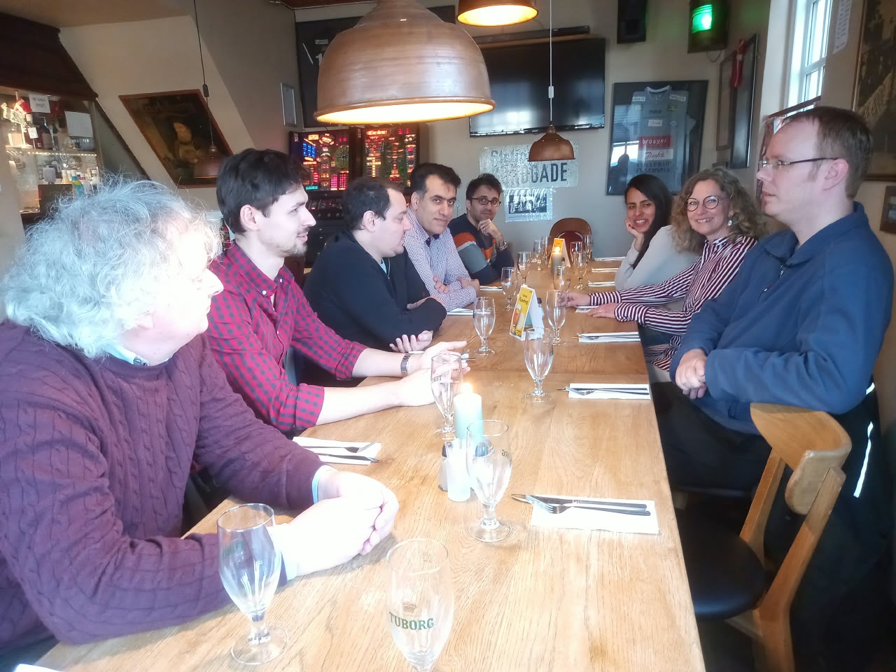 First section dinner with department colleagues