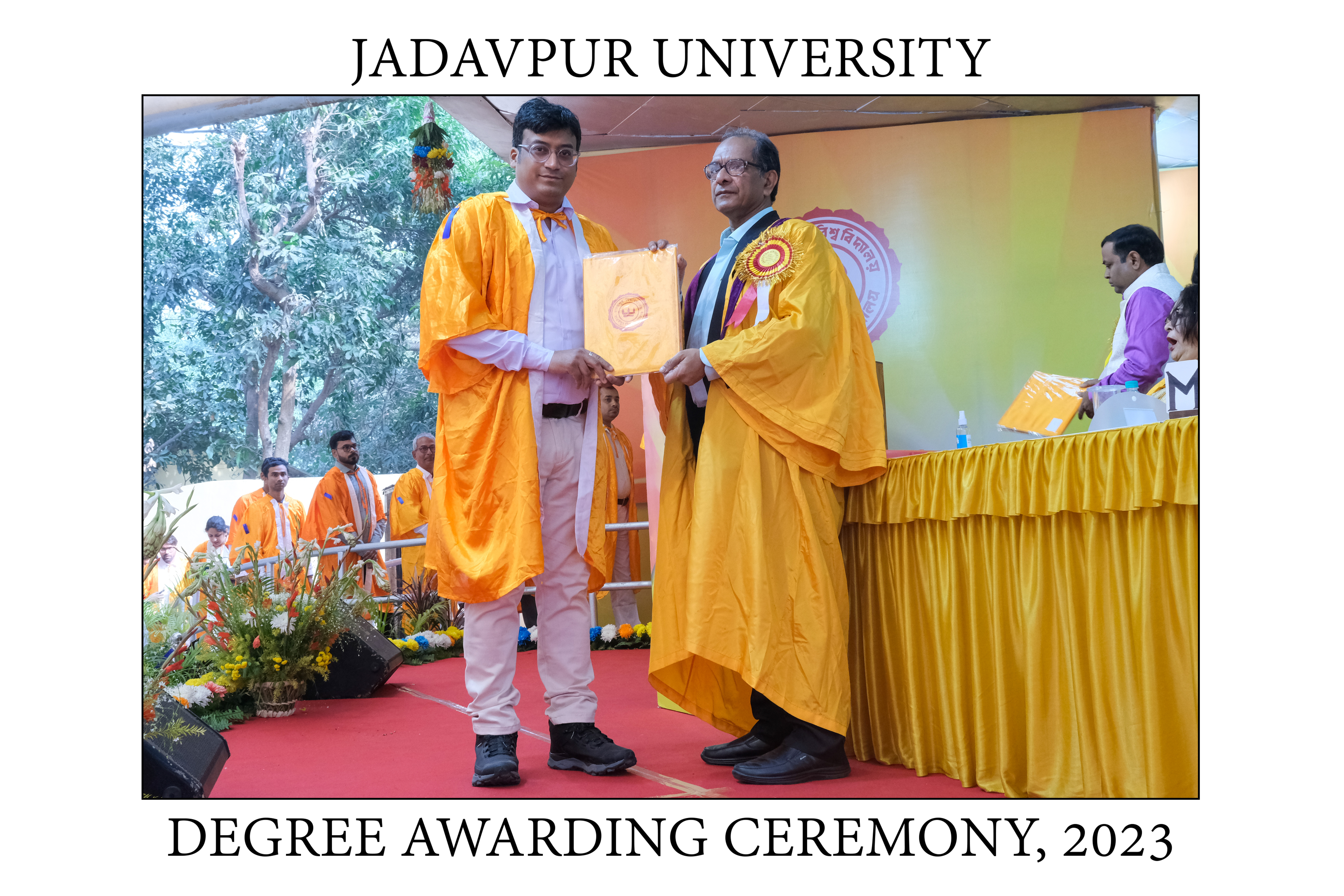 PhD degree awarding ceremony at Jadavpur University