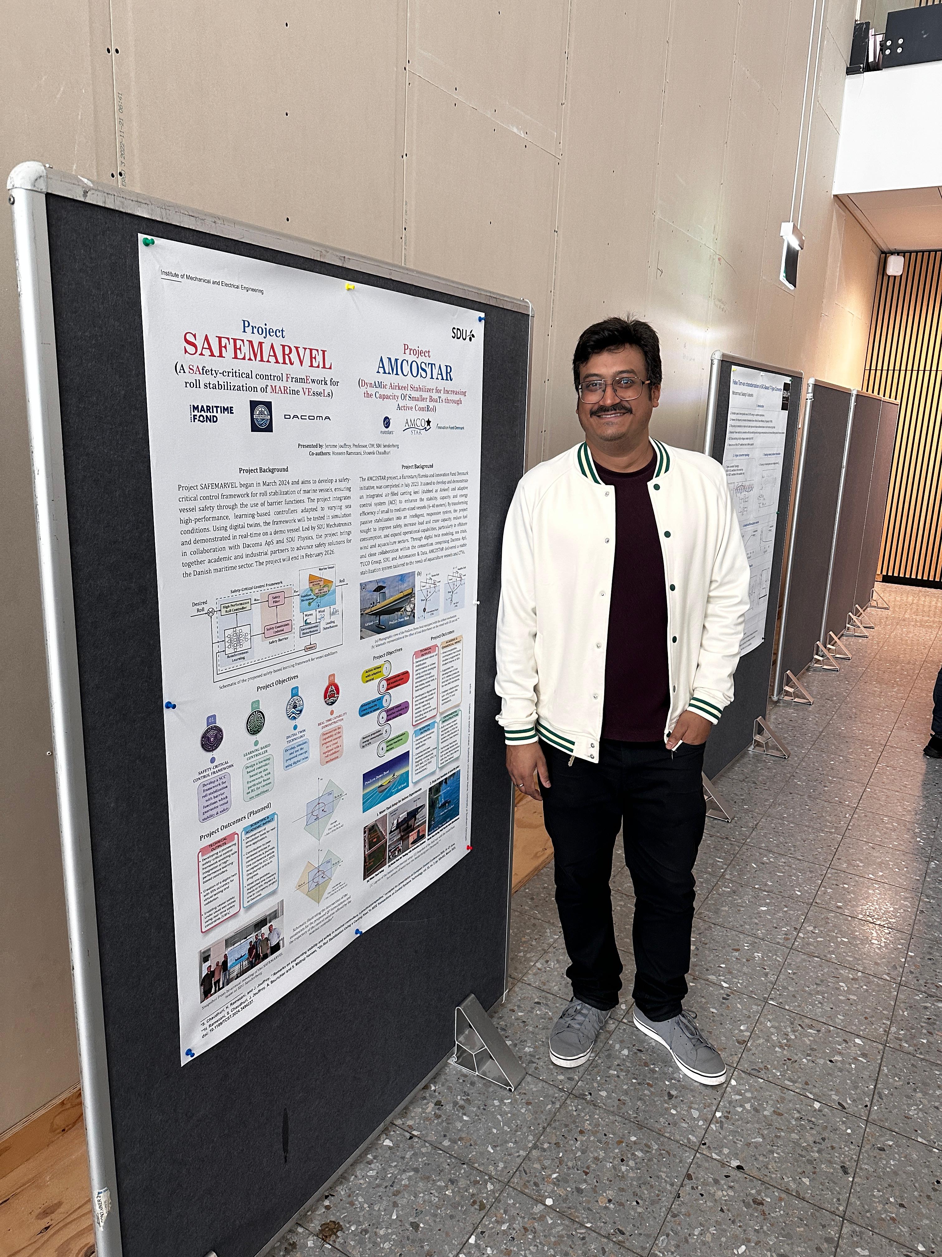 Poster presentation of SAFEMARVEL and AMCOSTAR projects in Odense