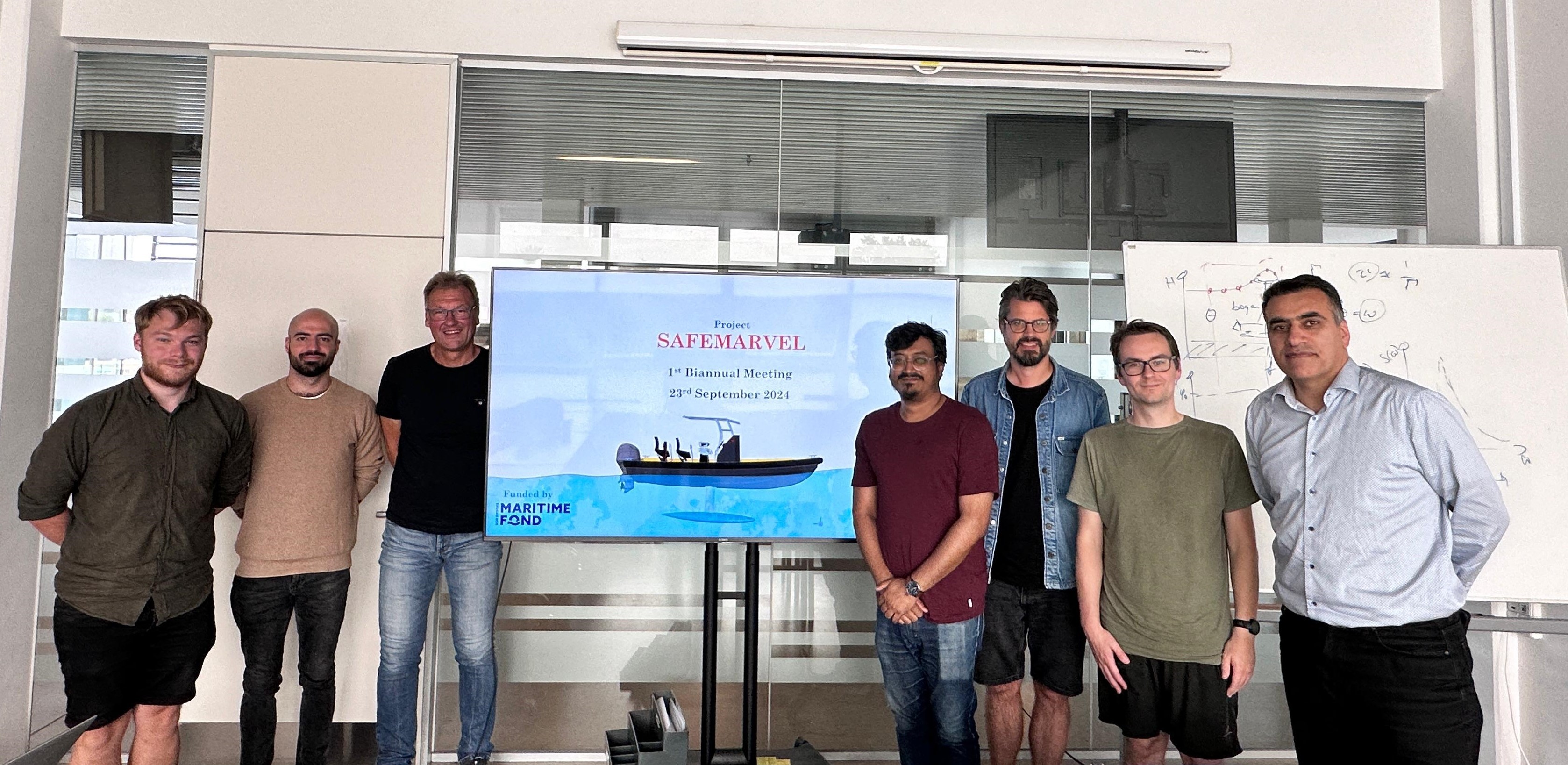 SAFEMARVEL consortium members at the first biannual meeting