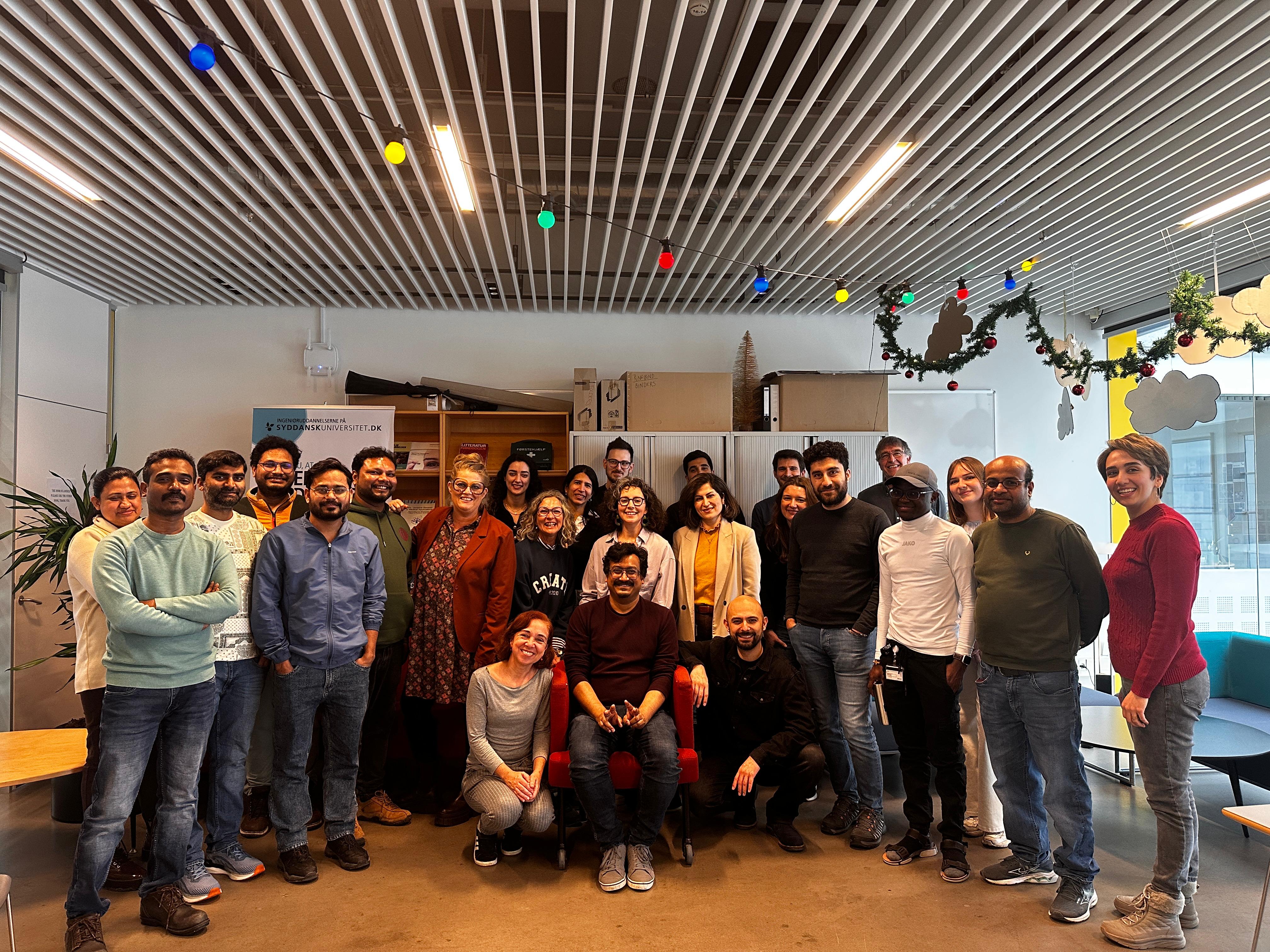 Farewell gathering with SDU colleagues and research group members