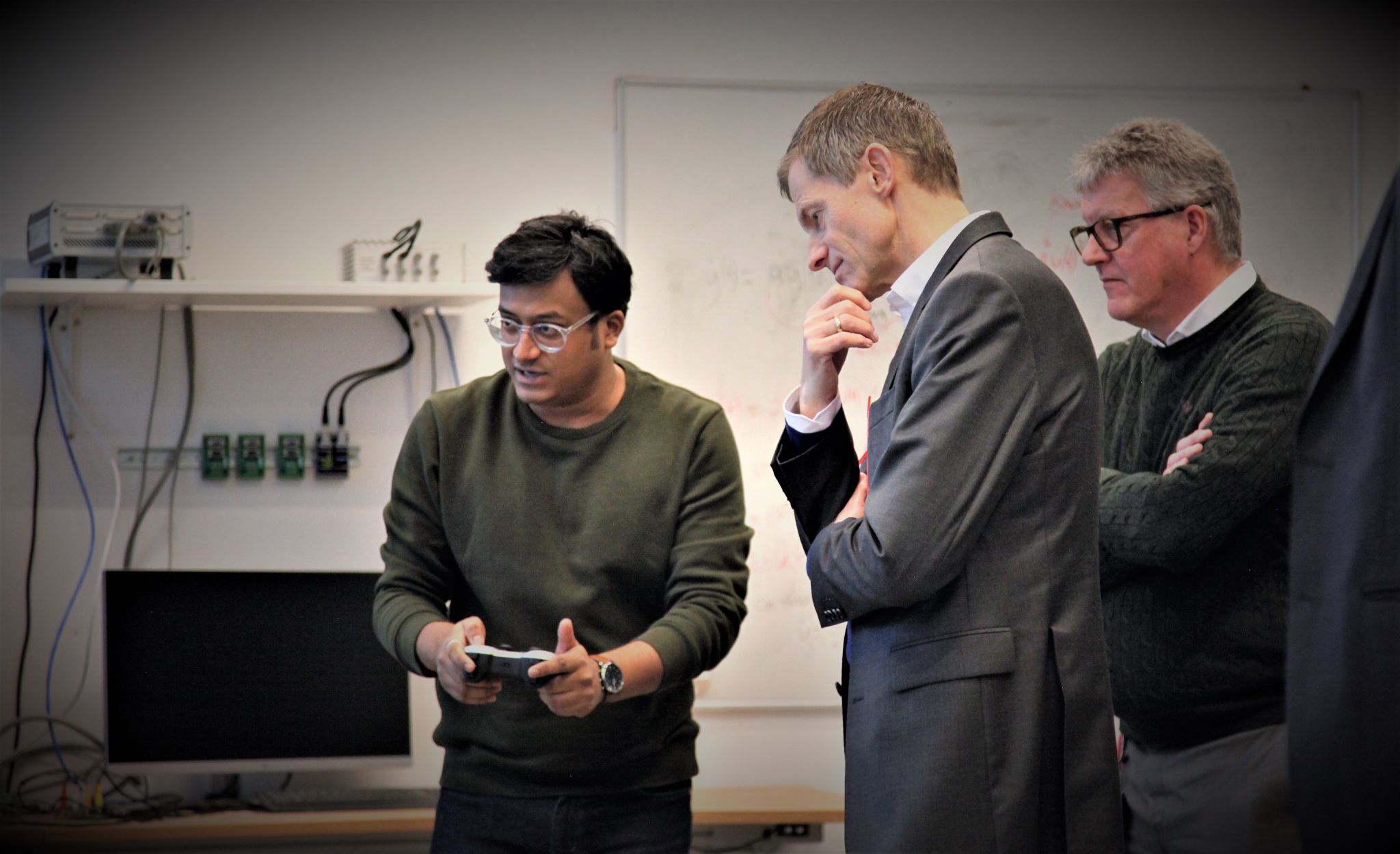 Live tower crane control demonstration presented to Danfoss CEO Kim Fausing